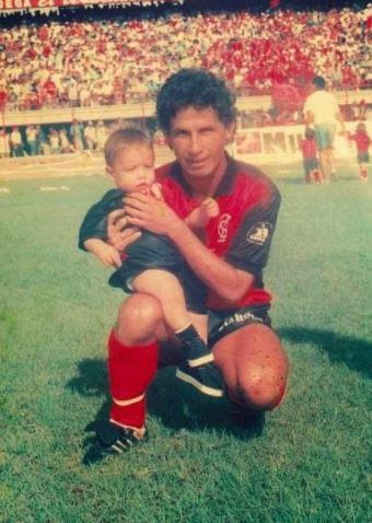 Wilson James Rodriguez Bedolla and his son, James Rodriguez.
